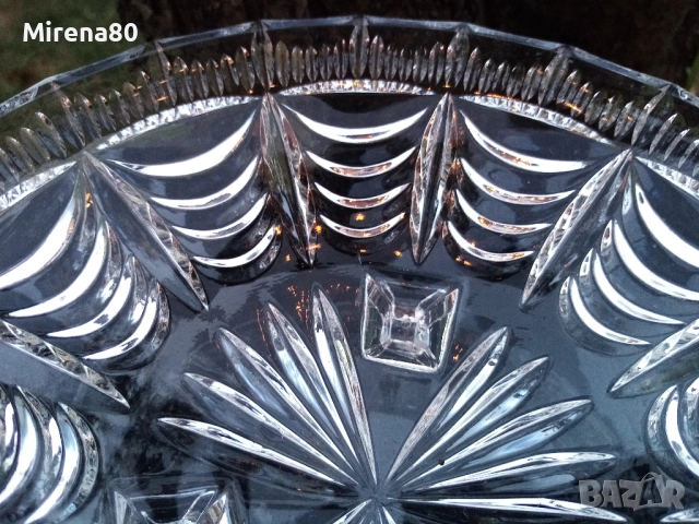 Кристална фруктиера , снимка 4 - Чинии - 51446570