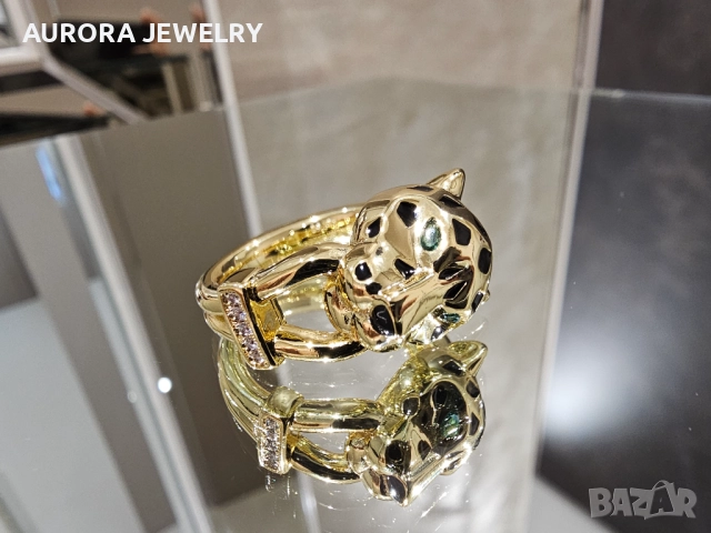 CARTIER Panthere de Cartier Gold Black 5 Diamonds Пръстен