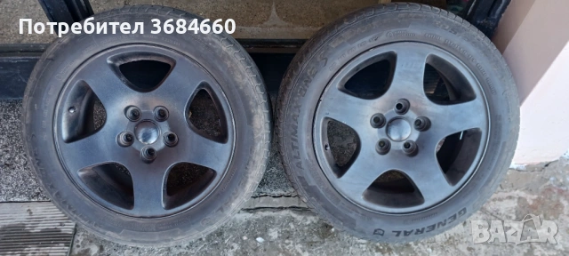 Продавам летни гуми GENERAL с джанти