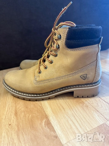 Tamaris дамски боти от набук, снимка 4 - Дамски боти - 53081630