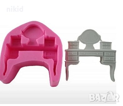 3d козметичка козметична маса грим силиконов молд форма калъп фондан гипс декор украса мебел мебели, снимка 2 - Форми - 42715737