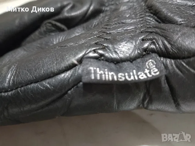Ръкавици мотористки естествена кожа с цип 8.5 размер Thinsulate марковибс подплата отлични , снимка 6 - Аксесоари за велосипеди - 56095970