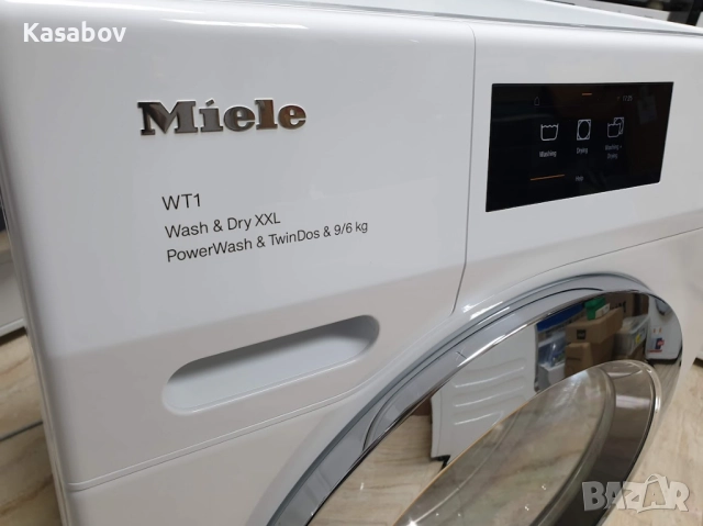 XXL 9кг/6кг Miele WT1 Пералня със Сушилня TwinDos Миеле 12м Гаранция, снимка 4 - Перални - 52600364