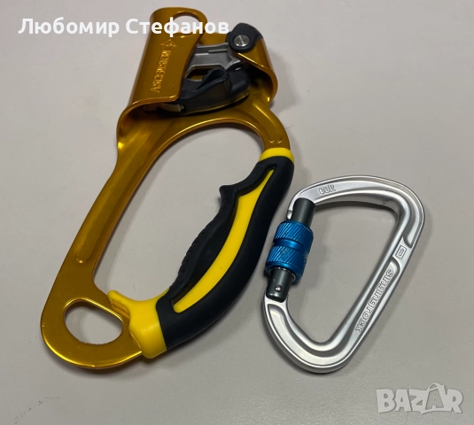 Самохват PETZL ASCENSION(десен) и карабинер SINGING ROCK COLT 