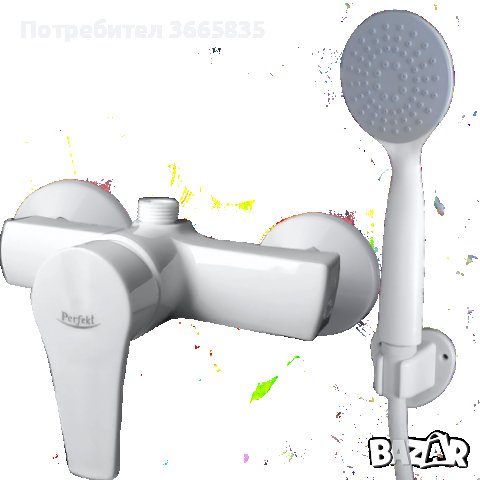 Пластмасов смесител за душ  Mars комплект, снимка 1