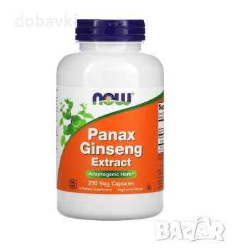 Адаптоген - NOW Foods, Panax Ginseng Extract, 250 Veg Capsules