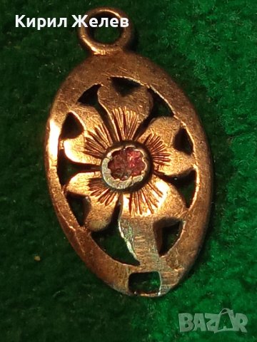 СТАРИННО СКЪПОЦЕННО ФЛОРАЛНО ОРНАМЕНТИРАНО СРЕБЪРНО БИЖУ ПЕНДАНТ СРЕБРО сПРЕКРАСЕН РОЗОВ КВАРЦ 13897, снимка 3 - Антикварни и старинни предмети - 40939837