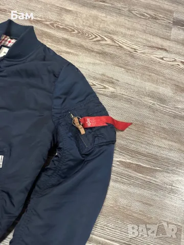 RARE!Alpha Industries X Ben Sherman MA-1 flight bomber jacket размер С , снимка 4 - Якета - 48642508