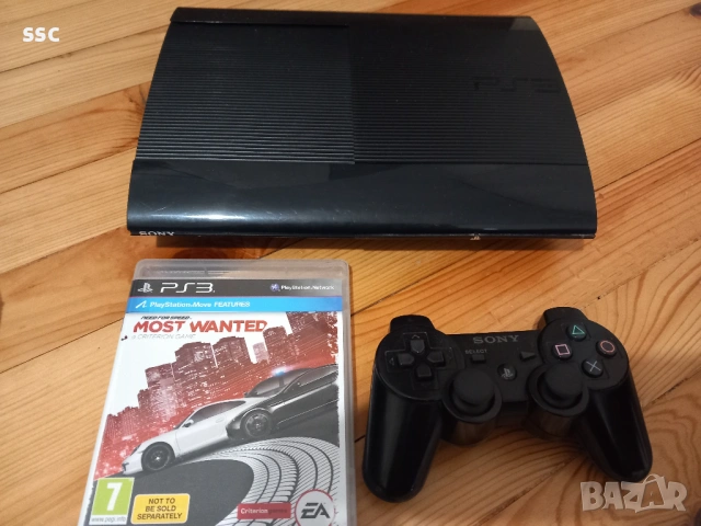 PS3 Super Slim 160GB Хакнат + игри