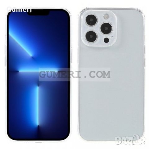 Apple iPhone 13 Pro - Силиконов Гръб със Защита на Камерата - Прозрачен