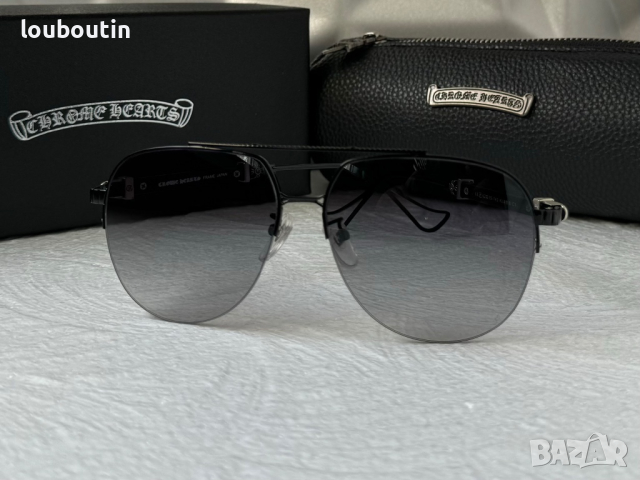 Chrome Hearts full metal chicken мъжки слънчеви очила, снимка 8 - Слънчеви и диоптрични очила - 44701057