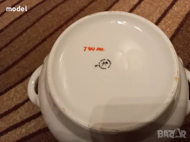 Порцеланов супник на завод Китка, Вместимост 3 литра, снимка 4 - Сервизи - 49273999