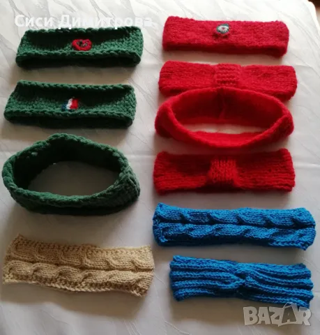 Ленти за глава, ръчно плетиво, снимка 2 - Аксесоари за коса - 48692023