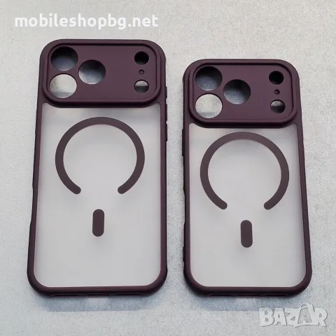 iPhone 18 Pro Max /iPhone 18 Pro гръб матов полупрозрачен dark cherry 