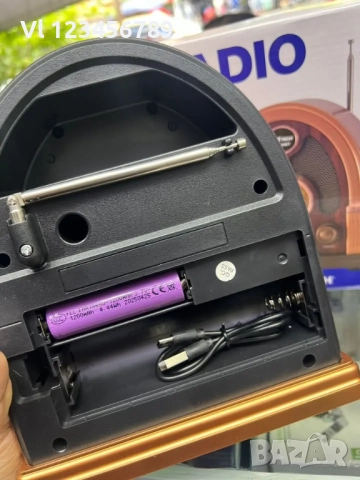 Тривълново винтидж радио AM/FM/SM  с BT и вход за USB/ -TF карта NNS 7061Bt, снимка 6 - Радиокасетофони, транзистори - 52447293