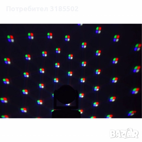 Мини LED 2в1 прожектор с движеща се глава – Компактна мощ за впечатляващо осветление, снимка 8 - Прожектори - 51457249