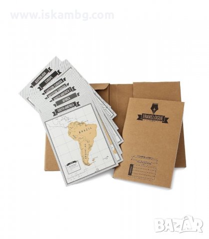 ДНЕВНИК НА ПЪТЕШЕСТВЕНИКА TRAVELOGUE СЪС СКРЕЧ КАРТИ - код 1236, снимка 2 - Подаръци за имен ден - 34051870