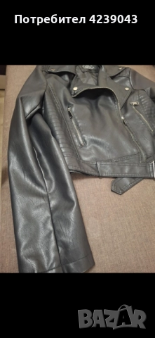 Кожено яке, снимка 5 - Якета - 52354983