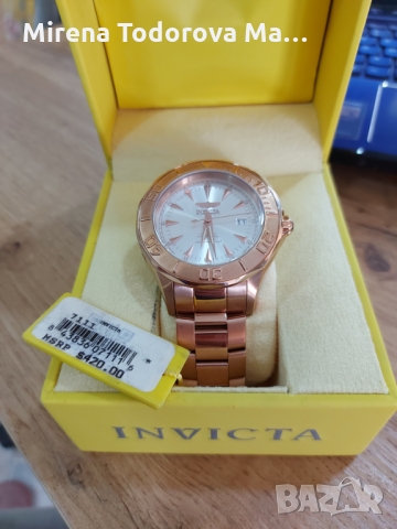 INVICTA Мъжки часовник Автоматичен, Модел 7111 розово злато