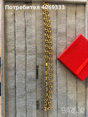 Златен синджир бобени зърна като нови 28.28гр 14к