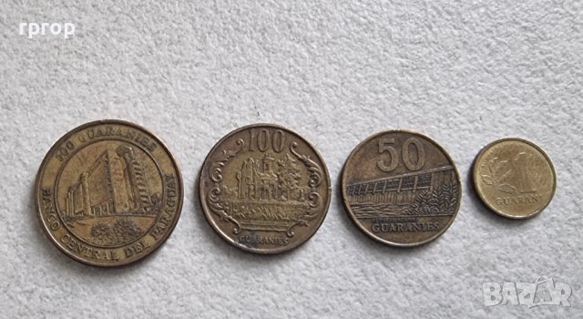 Монети . Парагвай.  1 , 50 , 100 ,500  гуарани. 4 бройки, снимка 1 - Нумизматика и бонистика - 42618001