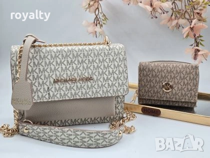 Michael Kors Нова Кожена Дамска Чанта / Комплект 2 Бр.