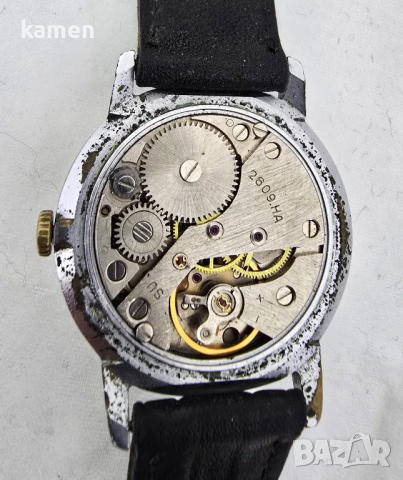 Винтидж съветски часовник RAKETA - кал. 2609.HA - произведен в СССР - класически раиран циферблат, снимка 7 - Антикварни и старинни предмети - 53659187
