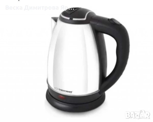 Електрическа кана Spring, 1350W, 1 л., Сребрист, нерък, стомана, снимка 2 - Кани - 51311990