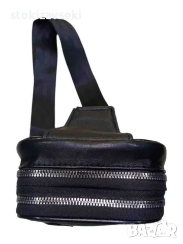 Стилна мъжка чанта от естествена кожа, снимка 4 - Чанти - 48904578