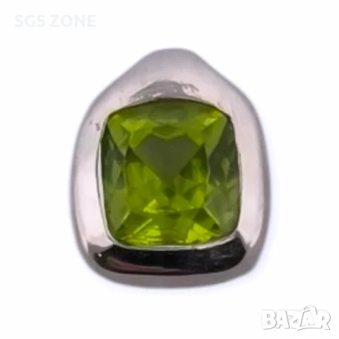 СРЕБЪРНА ВИСУЛКА ОТ ТАЙЛАНД С АМЕТИСТ, ПЕРИДОТ, ЦИТРИН, снимка 8 - Колиета, медальони, синджири - 51251308