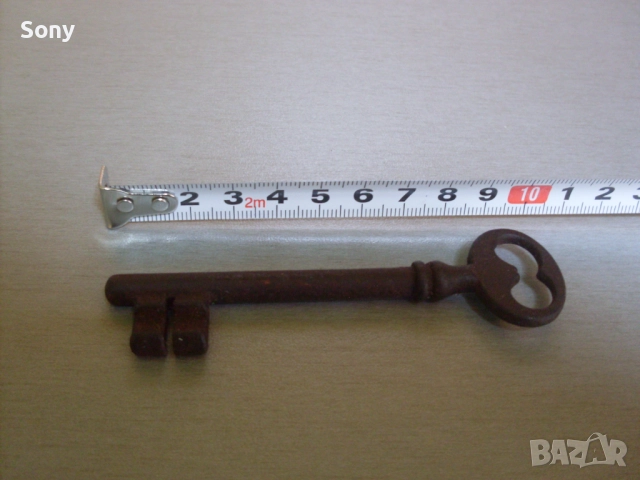Стар железен ключ., снимка 4 - Антикварни и старинни предмети - 52580647