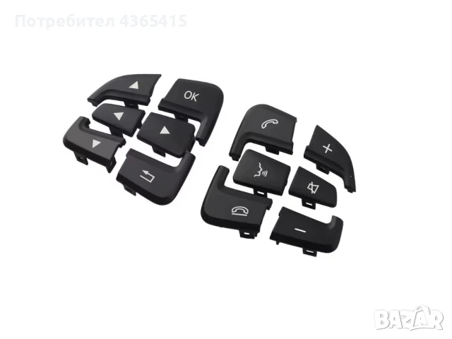 Капачета за бутони на волан за Mercedes B-Class W246 Facelift (2014-2018)- 0999050600 , снимка 2 - Части - 50850645