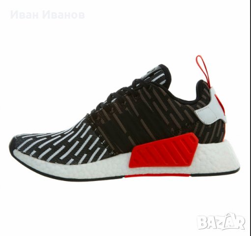маратонки  Adidas NMD R2 Prime Knit Black White номер 43-44, снимка 7 - Маратонки - 35778771