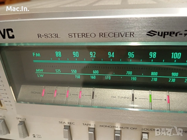 JVC R-S 33 L Stereo Receiver Super-A, снимка 5 - Ресийвъри, усилватели, смесителни пултове - 53203762