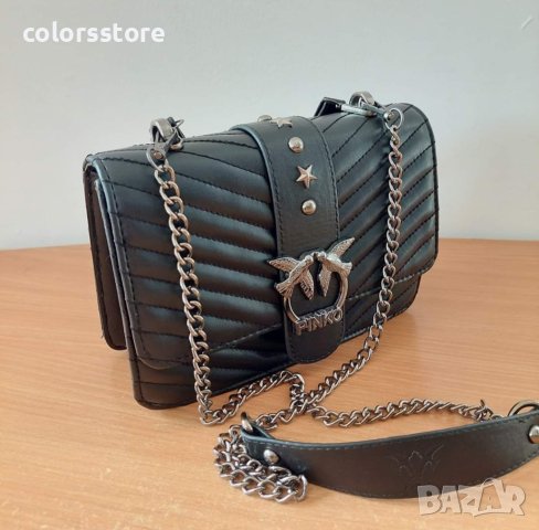 Черна чанта Pinko  код SG38, снимка 3 - Чанти - 38019242