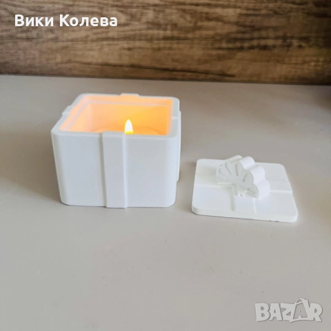 Силиконов молд – Кутийка с капак, снимка 2 - Форми - 52913459