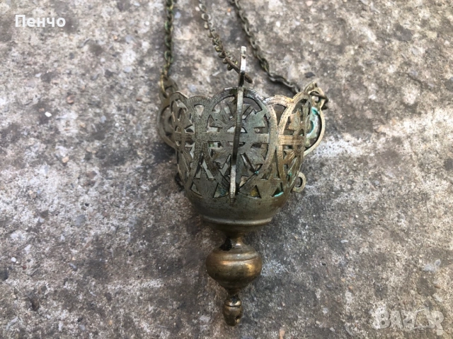 старо възрожденско кандило, снимка 15 - Антикварни и старинни предмети - 51146232