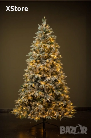 Коледна елха с вградени лампички по връхчетата, снимка 2 - Декорация за дома - 52437638