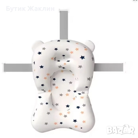 Сгъваема бебешка вана с термометър и възглавница, снимка 4 - За банята - 52997300