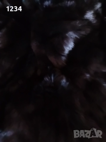 Разкошно дълго палто от черна лисица бутиково/Разкроен модел с вталяване и , снимка 8 - Палта, манта - 52524109