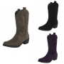 Дамски уестърн и байкерски ботуши, 3цвята , снимка 1