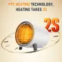 Компактен електрически отоплител Bwaliffury 1000W с PTC керамика, снимка 5