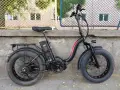 20цола електрически алуминиев велосипед с 9 скорости усилени капли амортисьори палциви команди , снимка 2