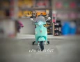 ТОП ЦЕНА!НОВО!Детски акумулаторен мотор Vespa GTS Super с 12V батерия,кожена седалка, снимка 3