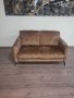 Дизайнерски кафяв диван от плат кадифе двойка, снимка 4