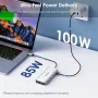 Докинг станция за лаптоп, WAVLINK Displayport докинг станция с двоен DP, HDMI, 100W PD IN, 10Gbps, снимка 6