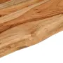 vidaXL Стенен рафт, 120x20x3,8 см, правоъгълен, масив акация, жив ръб, снимка 6