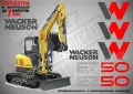 WACKER NEUSON строителна техника и механизация стикери, снимка 14