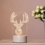 Холограмна 3D LED нощна лампа, снимка 11