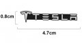 Нови алуминиеви емблеми ”TESLA” - 47 мм. / 8 мм., снимка 3